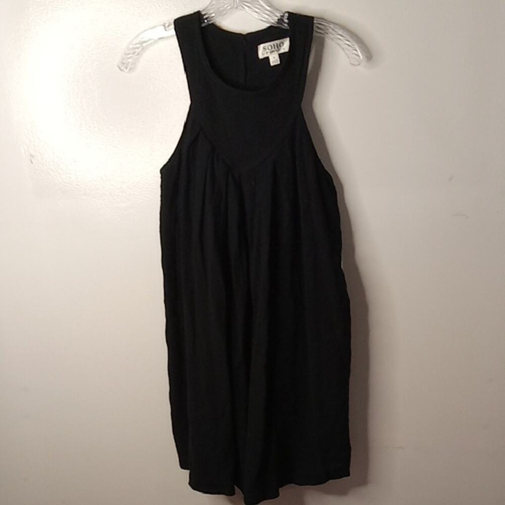 NWT SOHO Women's Size Small Black Sleeveless Dress. Comfy, Summer, Party.
